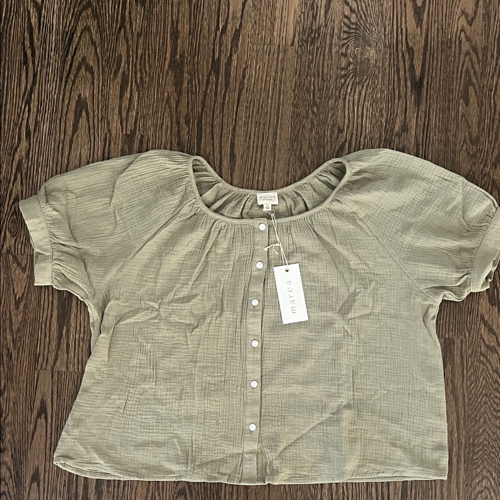 NWT Marea Everly Gauze Top size L